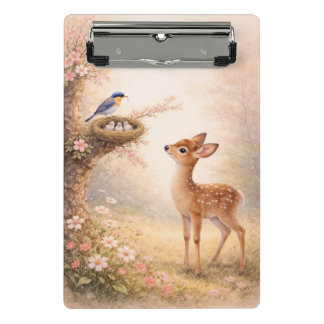 Aesthetic Floral Nature Clipboard | Soft Pastel Mini Klemmbrett