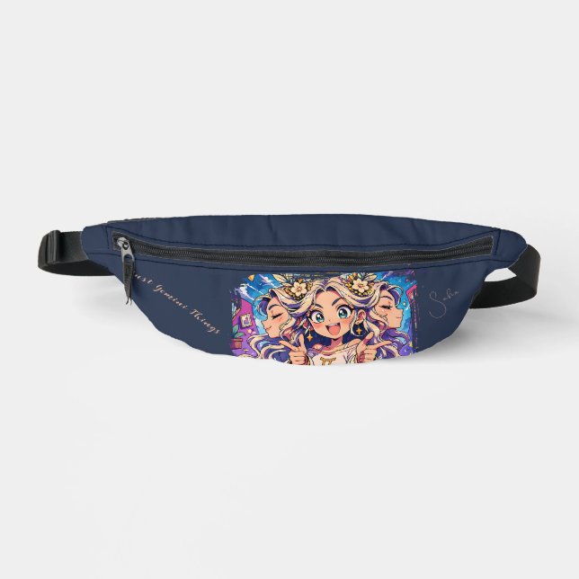 Aesthetic Gemini Anime Custom Fanny Pack Bauchtasche (Vorderseite)