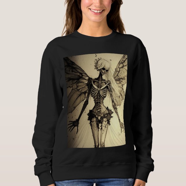 Aesthetic Grunge Fairycore Butterfly Gothic Horror Sweatshirt (Vorderseite)