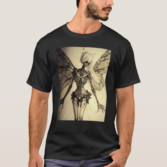 Aesthetic Grunge Fairycore Butterfly Gothic Horror T-Shirt (Vorderseite)