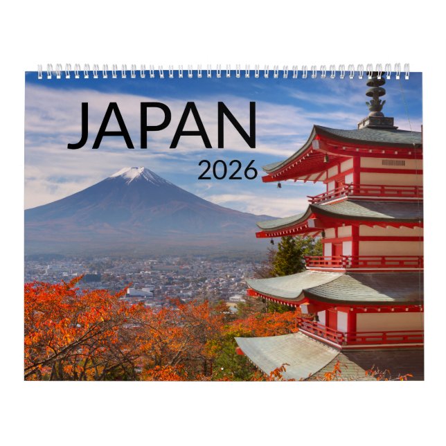 Aesthetic Japanese Landscapes & Temples 2026  Kalender (Titelbild)