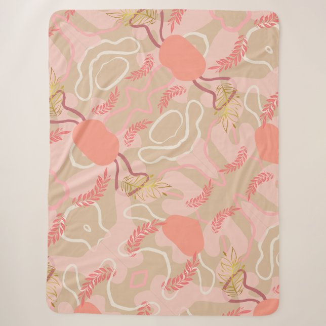 Aesthetic Leaf Design Sherpadecke (Vorderseite)