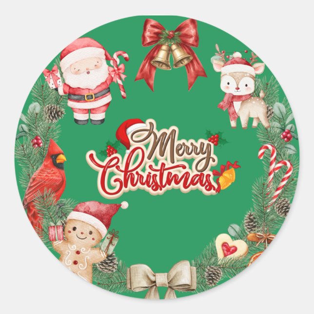 Aesthetic Merry Christmas special stickers (Vorderseite)