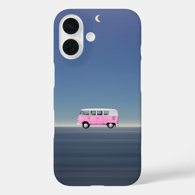 Aesthetic Night Travel Retro Beach Bomb Case-Mate iPhone Hülle (Rückseite)