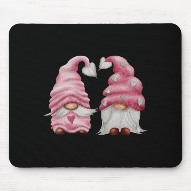Aesthetic Nk Gnome Valentines Day Decor For Women  Mousepad (Vorne)