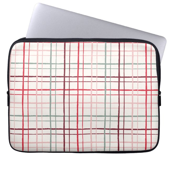 Aesthetic Pastel Hand Drawn Grid Sweetheart Glaze Laptopschutzhülle (Vorderseite)