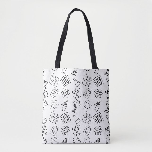 Aesthetic PharmD & Laboratory Science Tote Bag (Vorderseite)