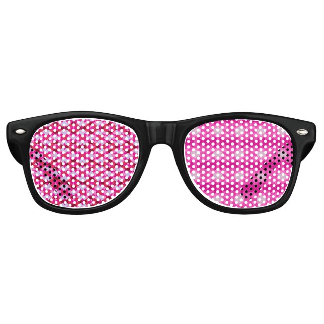 Aesthetic pink art abstract background partybrille (Vorderseite)