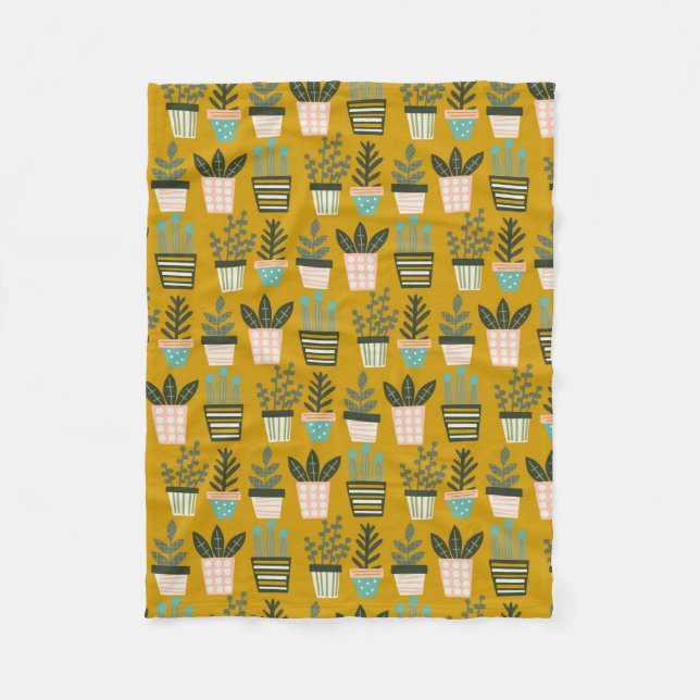 Aesthetic Plant Art Fleecedecke (Vorderseite)