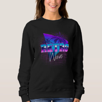 Aesthetic Retrowave Synthwave Vaporwave Sunrise Pa Sweatshirt
