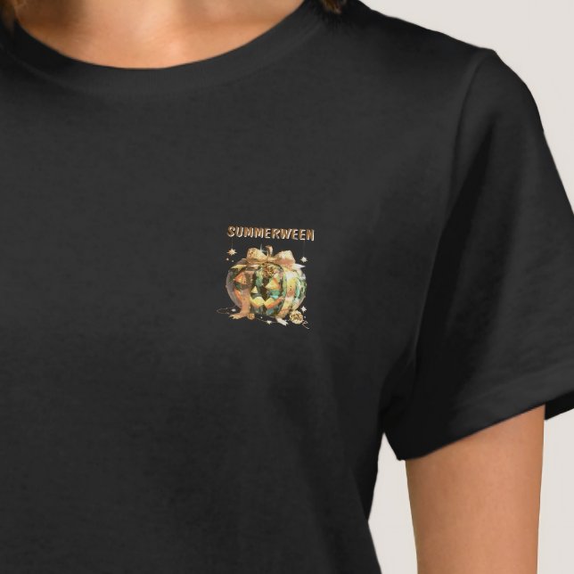 Aesthetic Summerween Trendy Glitzy Jack O'Lantern  T-Shirt (Von Creator hochgeladen)