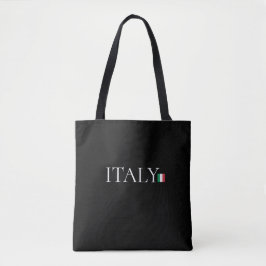Aesthetic Sustainability Black Tote Bag Italy