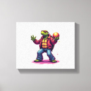 Aesthetic Turtle Disco T - Shirt Leinwanddruck