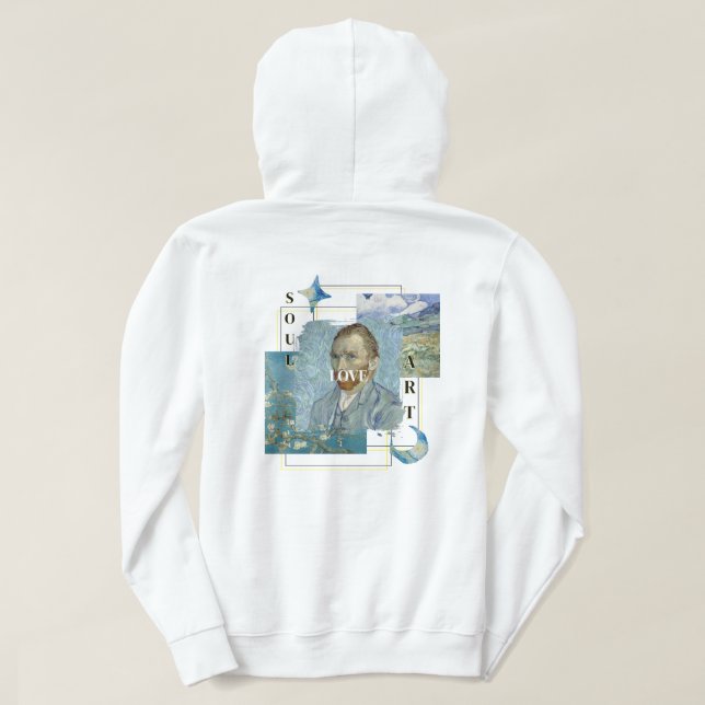 Aesthetic Vincent Van Gogh  Hoodie (Design Rückseite)