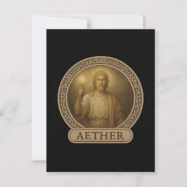 Aether Primordial Light God Postcard Postkarte