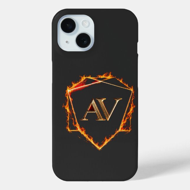 AETHER VANGUARD - AV Logo Stein Form Streetwear Case-Mate iPhone Hülle (Rückseite)
