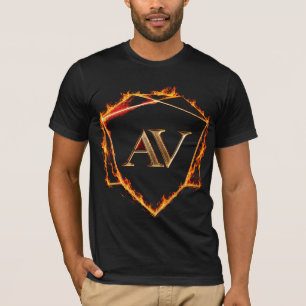 AETHER VANGUARD - AV Logo Stein Form Streetwear T-Shirt