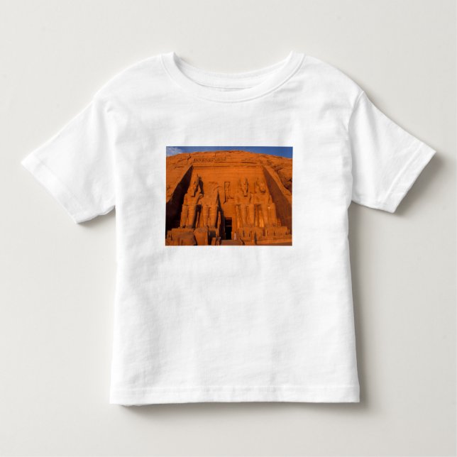 AF, Ägypten, Abu Simbel. Fassade bei Sonnenunterga Kleinkind T-shirt (Vorderseite)