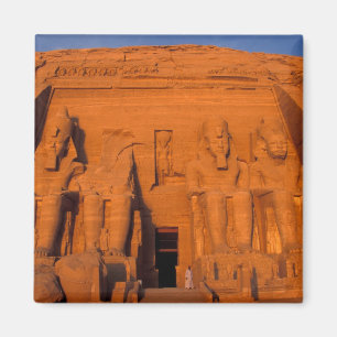 AF, Ägypten, Abu Simbel. Fassade bei Sonnenunterga Magnet
