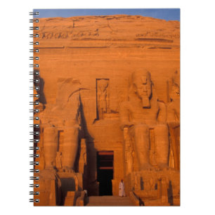AF, Ägypten, Abu Simbel. Fassade bei Sonnenunterga Notizblock