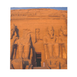 AF, Ägypten, Abu Simbel. Fassade bei Sonnenunterga Notizblock