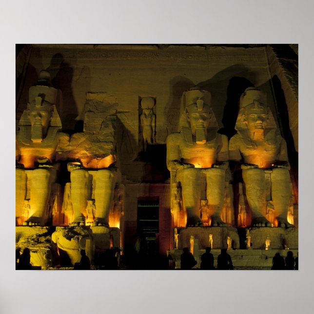 AF, Ägypten, Abu Simbel. Kolossale Abbildungen Poster (Vorne)