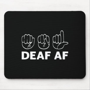 Af Asl Awareness Hand Gebärdensprache Taubenstolz Mousepad