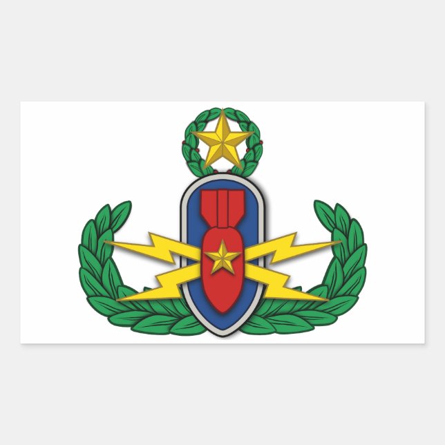 AF EOD Master 3D Rechteckiger Aufkleber (Vorderseite)