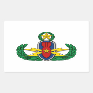 AF EOD Master 3D Rechteckiger Aufkleber