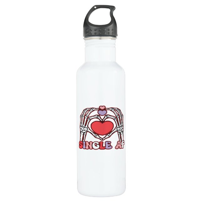 Af Skeleton Hands Valentinstag Classic Edelstahlflasche (Vorderseite)