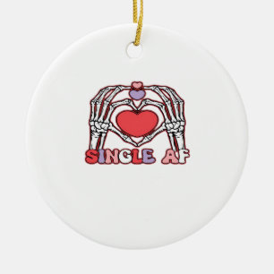 Af Skeleton Hands Valentinstag Classic Keramik Ornament
