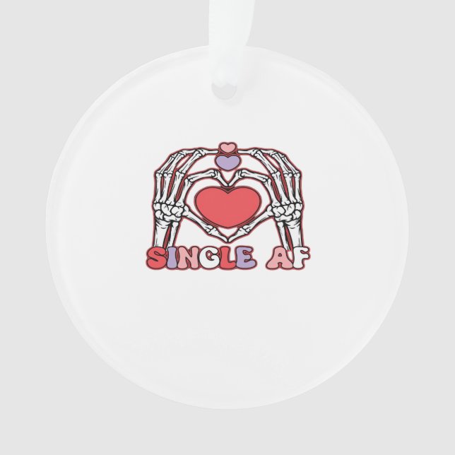 Af Skeleton Hands Valentinstag Classic Ornament (Vorderseite)