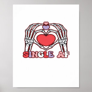 Af Skeleton Hands Valentinstag Classic Poster