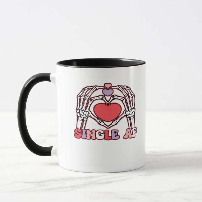 Af Skeleton Hands Valentinstag Classic Tasse (Links)