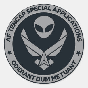 AF TENCAP Psyop Patch Runder Aufkleber