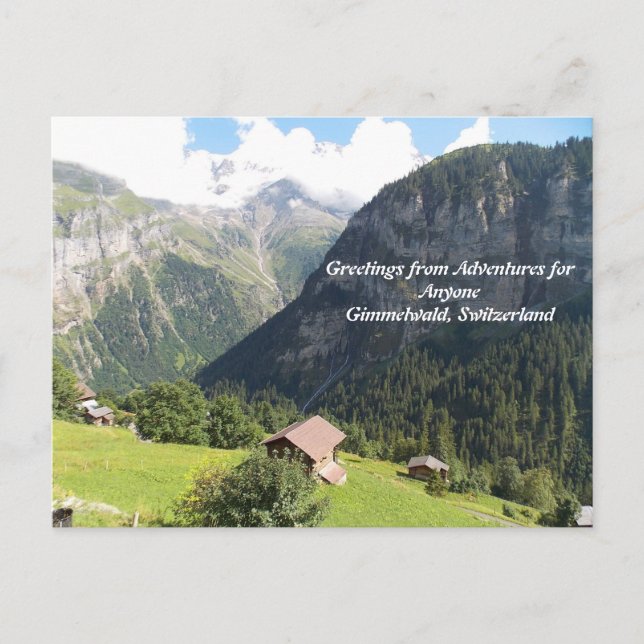 AFA Postcard Gimmelwald, Schweiz Postkarte (Vorderseite)