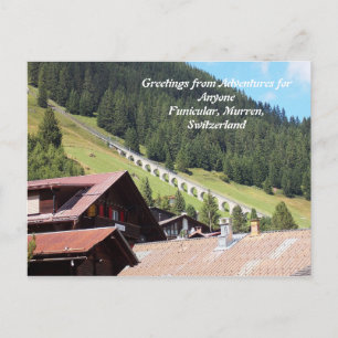 AFA Postcard, Murren Schweiz Funicular Postkarte