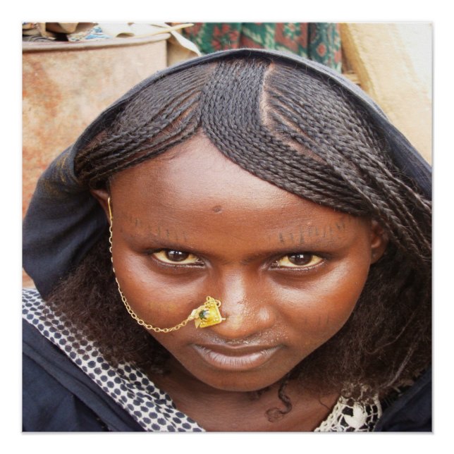 Afar Girl 20" x 20", Poster Paper (Semi-Gloss) (Vorderseite)