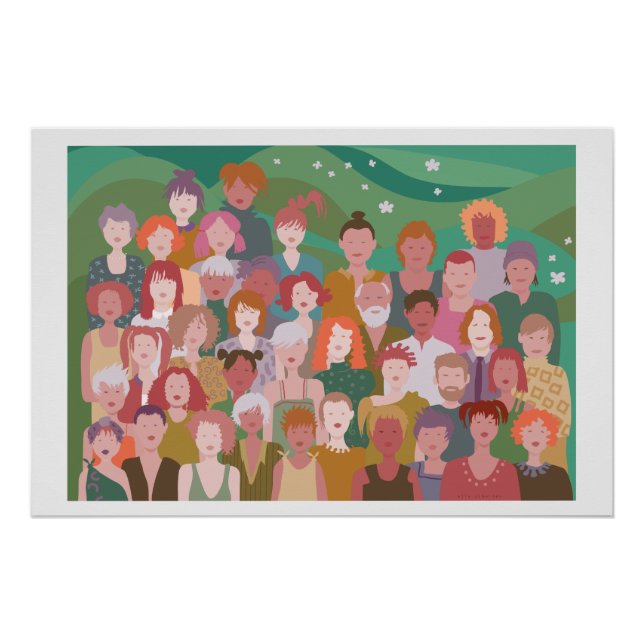 afbeelding groep mensen  poster (Vorderseite)