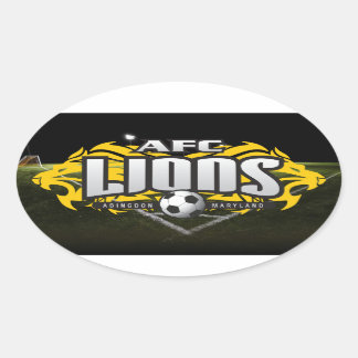 AFC Lions oval decal Ovaler Aufkleber
