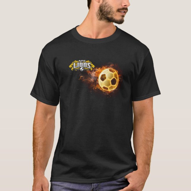 Afc-Löwe-Feuerkugelt-stück (mit #) T-Shirt (Vorderseite)