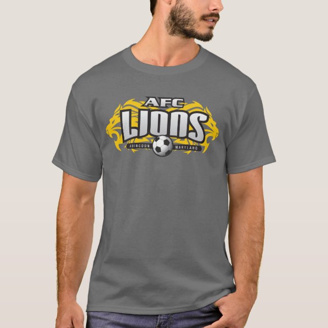 Afc-Löwen dunkelgrau (kein #) T-Shirt (Vorderseite)