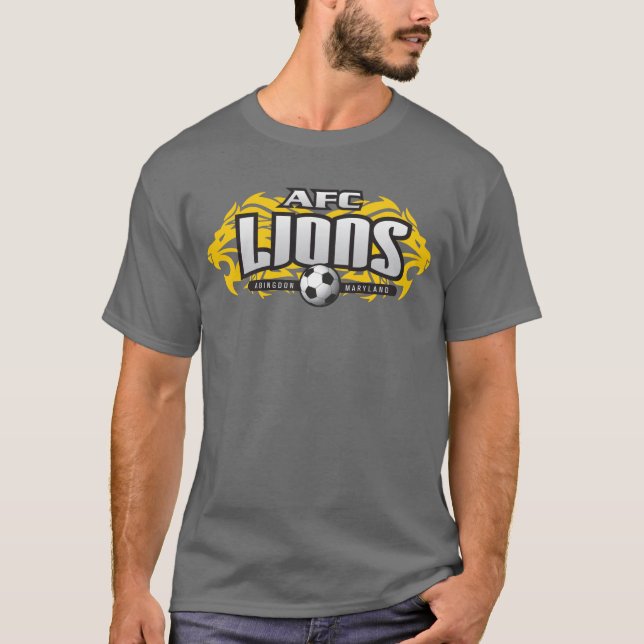 Afc-Löwen dunkelgrau (mit #) T-Shirt (Vorderseite)