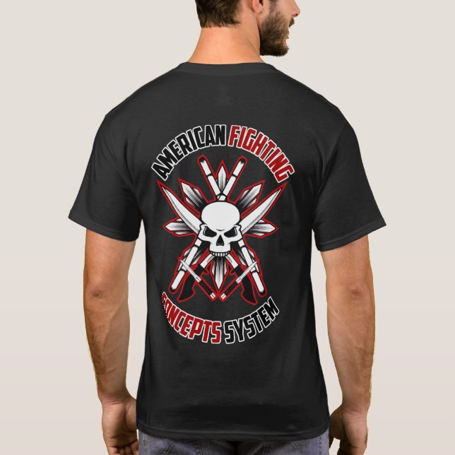 AFCS-Schädel u. Messer-Shirt T-Shirt (Rückseite)