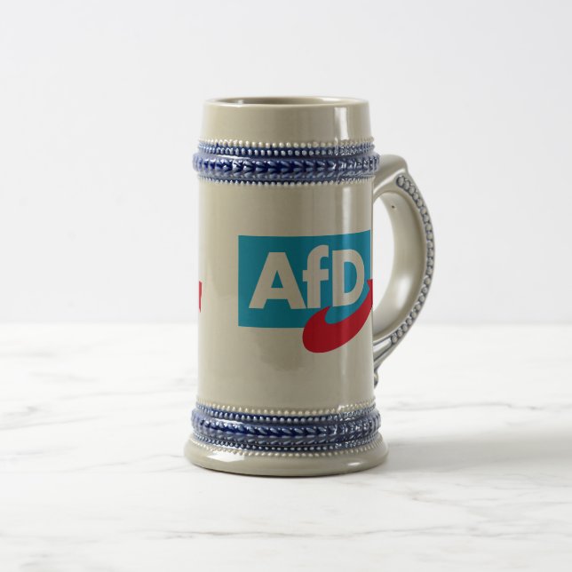AfD:Alternative für Deutschland Bierglas (VorderseiteRechts)