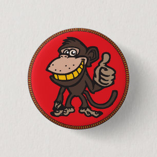 Affe-Abzeichen 1 Button