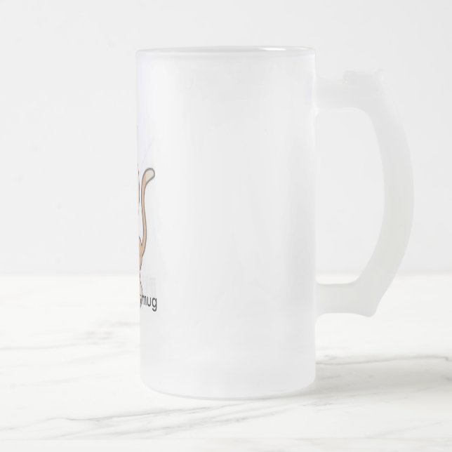 Affe, Affejungen-Tasse Mattglas Bierglas (Rechts)