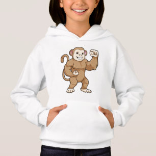 Affe als Bodybuilder in der Bodybuilding Hoodie