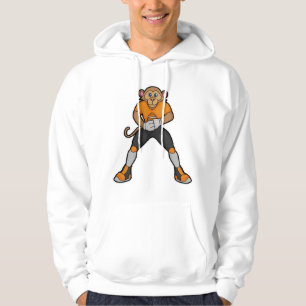 Affe als Fußballspieler mit Fußball Hoodie