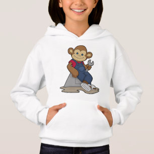 Affe als Mechanik mit Schlüssel Hoodie
